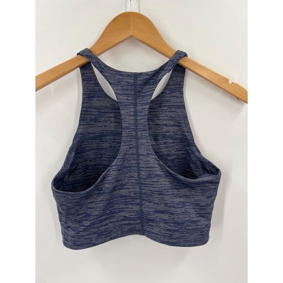Outdoor Voices Size S Blue High-Neck Racerback Crop Top Gym Workout Yoga - Picture 5 of 7